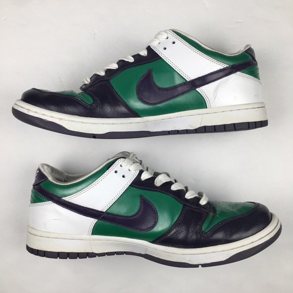 Y2K Nike Dunk Low Premium iD Joker Purple Green Men’s 11.5 Vintage Nikes Dunks - Picture 3 of 16